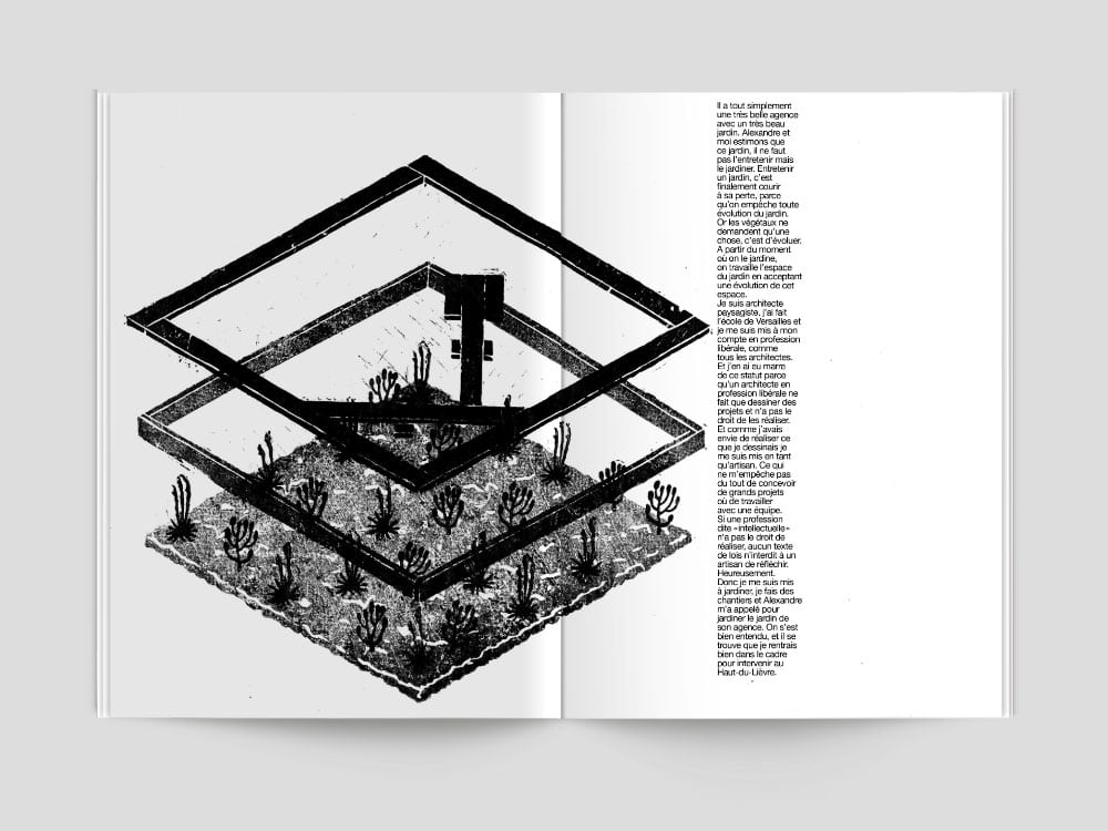 design éditorial et illustration par baptiste Vandaele du magazine interview de marc Vatinel