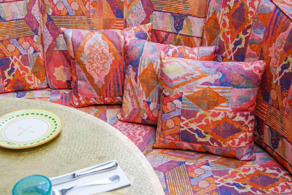 design textile pour Noura, création sur-mesure inspiration orientale, design baptiste vandaele