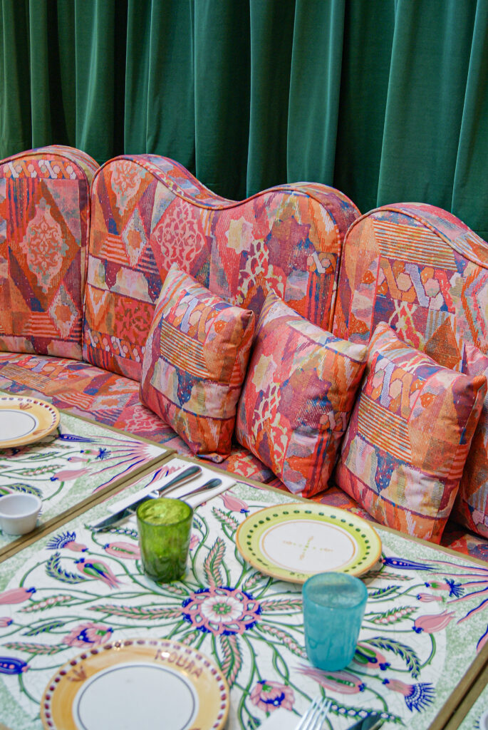 design textile pour Noura, création sur-mesure inspiration orientale, design baptiste vandaele
